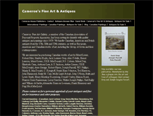 Tablet Screenshot of cameronsartgallery.com